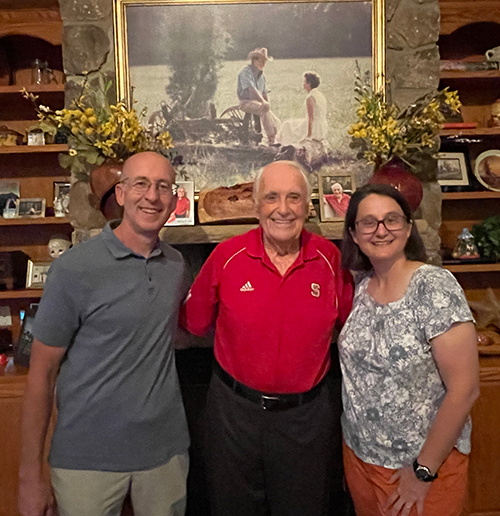 Carroll Joyner with Staff: John Hanna and Amy Phillips